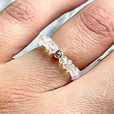 Prstene - Elastic Moonstone Ring AG925 / Elastický prsteň mesačný kameň striebro AG925 /0321 - 13223813_