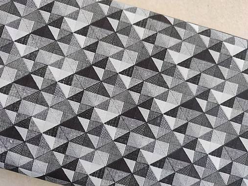 Textil - VLNIENKA DEKA a PRIKRÝVKA 100 % merino top super Origami Grey and Black - 13225399_