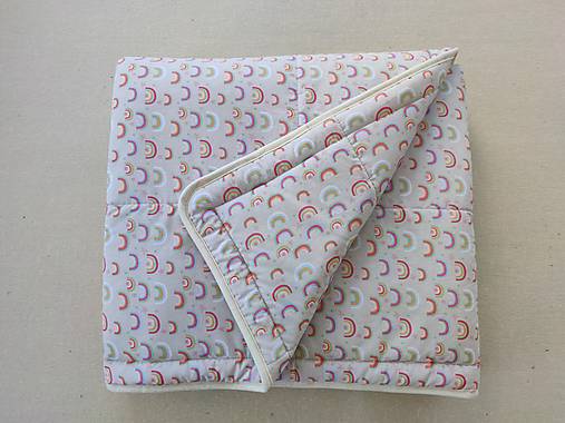 Detský textil - Vlnienka Denný prehoz do postele JUNIOR prikrývka paplón DÚHA - 13226051_