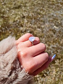 Prstene - Prsteň Swarovski Element v ružovom zlate - 13223803_