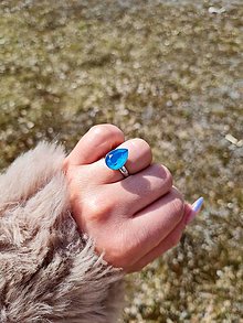 Prstene - Swarovski Element prsteň z rhodiovaného striebra - 13223894_