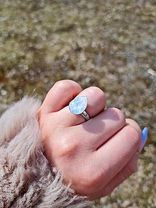 Prstene - Prsteň Swarovski Element z rhodiovaného striebra - 13224013_