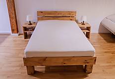 Nábytok - Borovicová masívna posteľ - 13223616_
