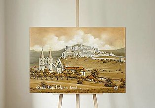 Obrazy - Spišská kapitula hrad obraz - 13228414_