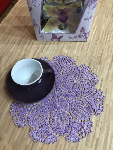Úžitkový textil - Krásna fialová čipka - 13226768_