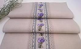 Úžitkový textil - Štóla - behúň levanduľa - 13227486_