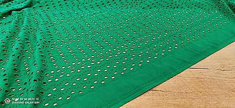Textil - Madeira - Zelená- cena za 10 centimetrov - 13231092_