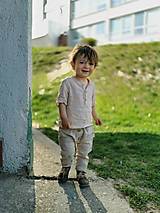 Detské oblečenie - Mušelínová košieľka pre deti Vrabček (krátky rukáv) - 13231761_