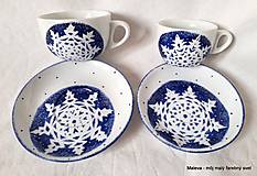 Nádoby - porcelánová šálka Snehová vločka (250ml) - 13234238_