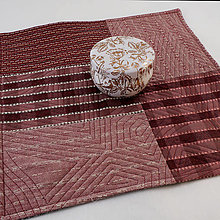 Úžitkový textil - Prestieranie z japonských látok - tmavé (bordové) - 13237307_