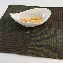 Úžitkový textil - Prestieranie z japonských látok - tmavé (zelené) - 13237553_
