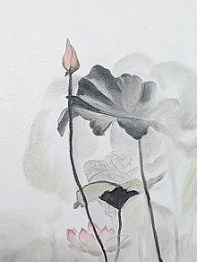Obrazy - Lotus flower surreal 1 - 13237212_