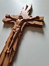 Dekorácie - Drevorezba Kríž - 13237048_