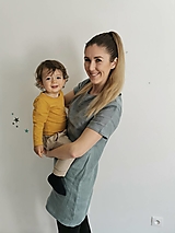 Topy, tričká, tielka - Predĺžený ľanový top VLHA - 13236602_