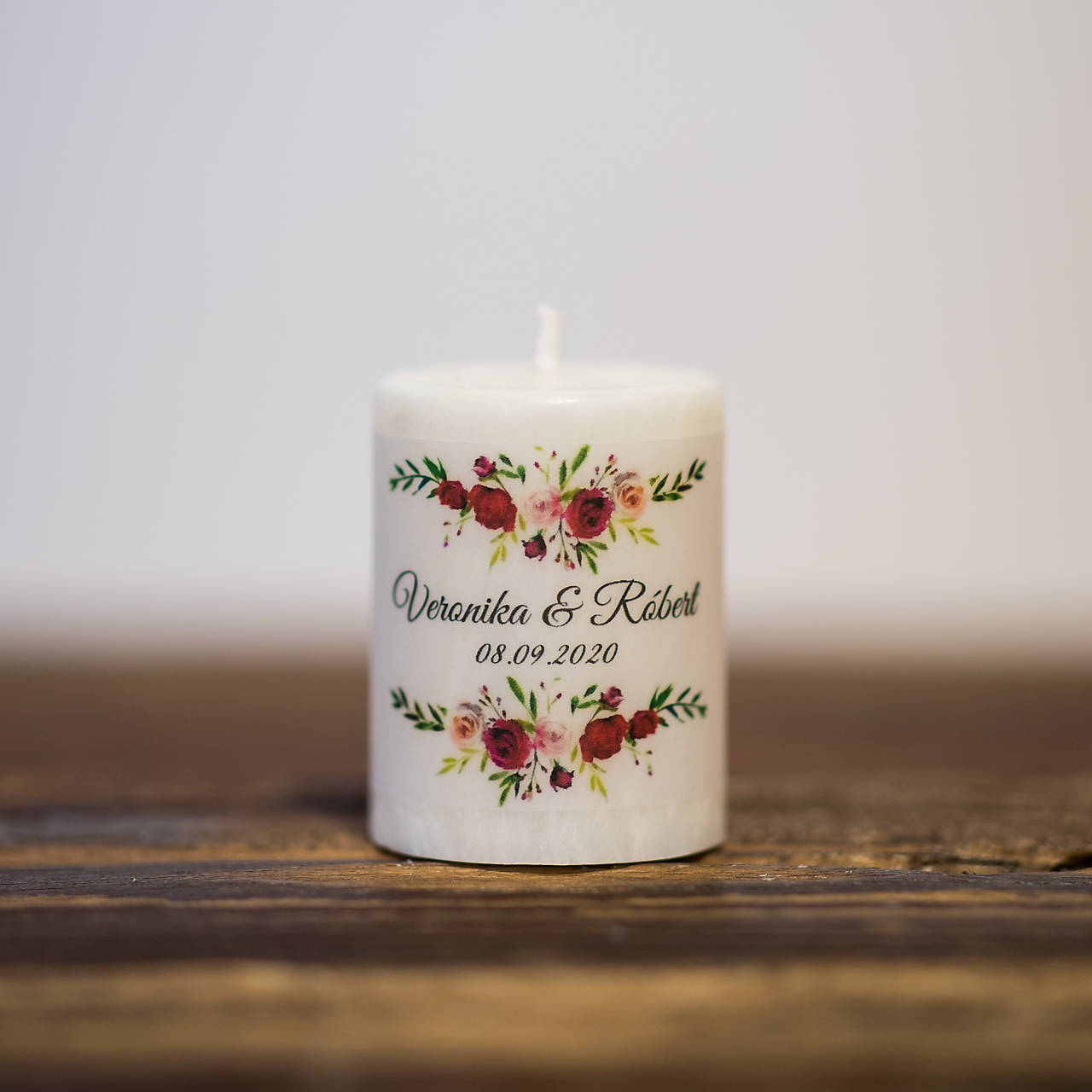 Menovka alebo darček pre svadobčanov - Sviečka - Vzor č.89