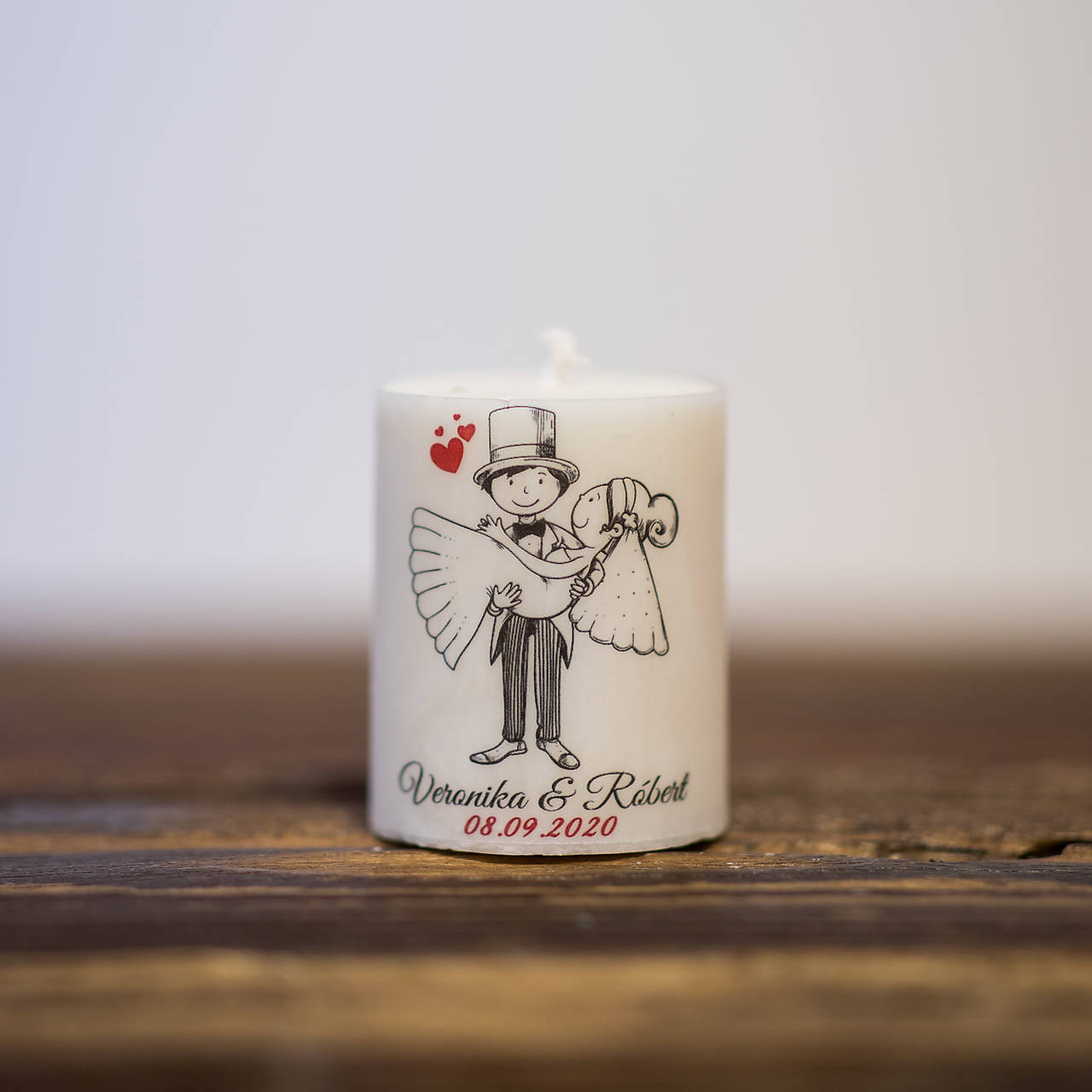 Menovka alebo darček pre svadobčanov - Sviečka - Vzor č.83