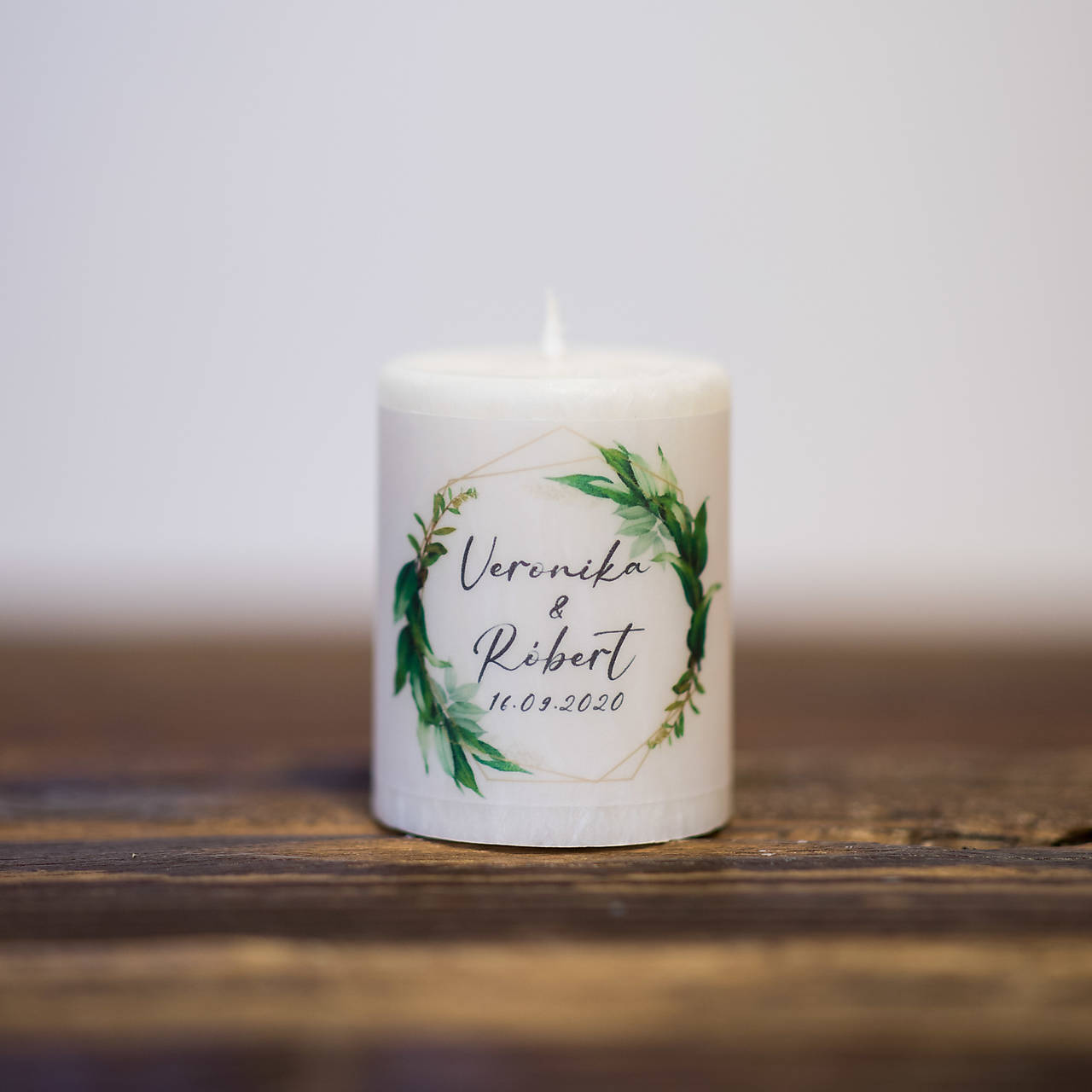 Menovka alebo darček pre svadobčanov - Sviečka - Vzor č.91