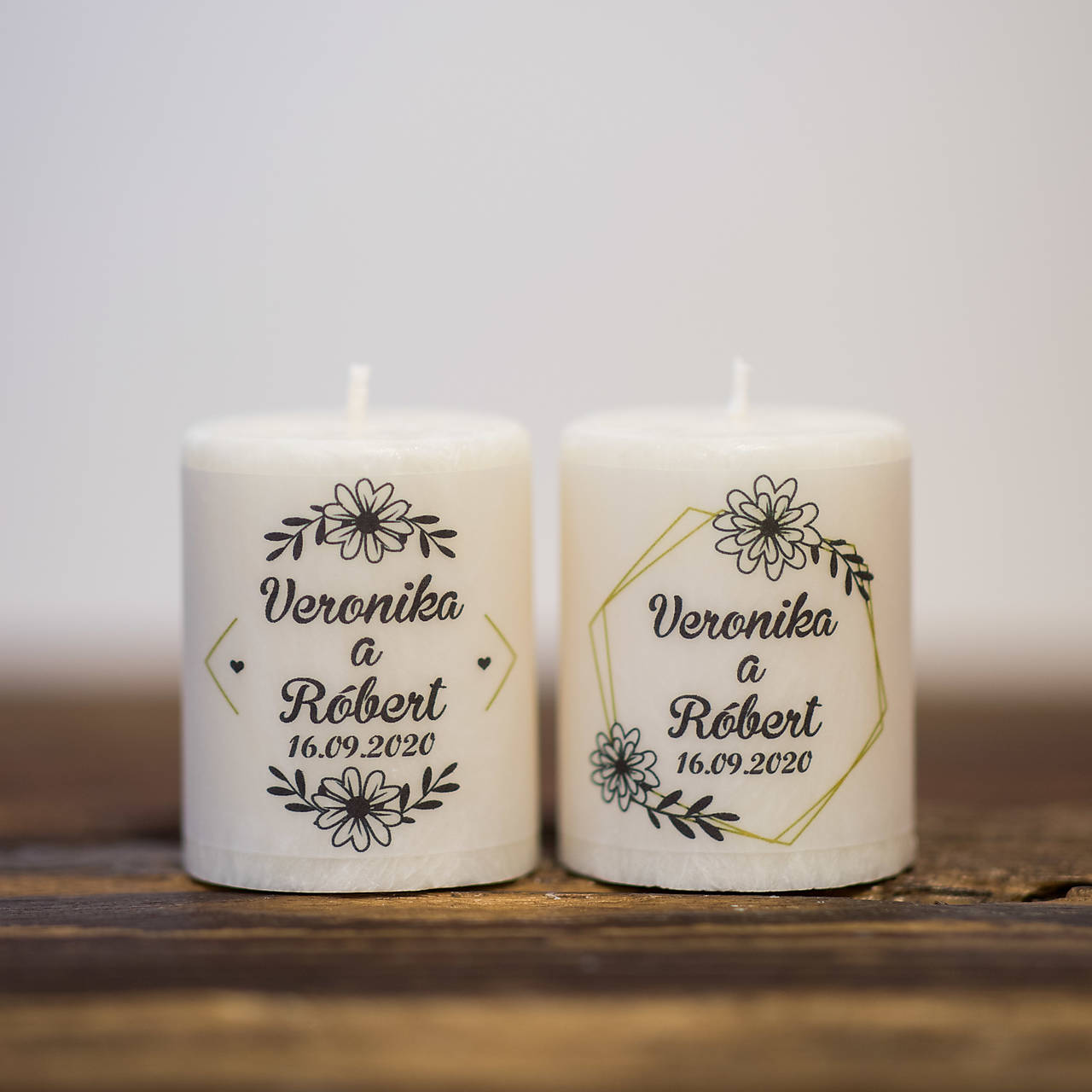 Menovka alebo darček pre svadobčanov - Sviečka - Vzor č.93