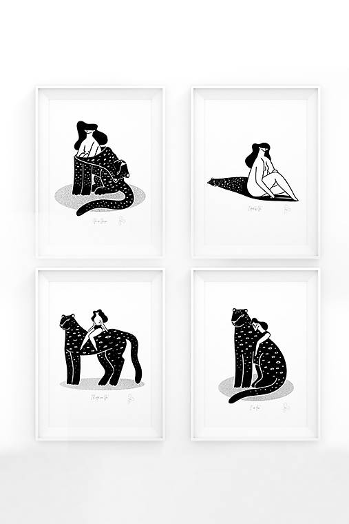 Grafika - Leo Collection (4x A5 fine art prints) - 13240326_