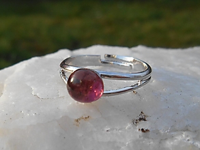 Prstene - PINK TURMALINA-ring-prsteň-turmalín - 13246276_