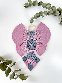 Dekorácie - Makramé motýľ - 13244978_