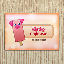 Papiernictvo - Nanuk pohľadnice - prasa (obyčajná) - 13245653_