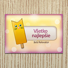 Papiernictvo - Nanuk pohľadnice - mačka (poleva) - 13245701_