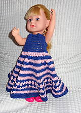 Hračky - dlhé šaty pre bábiku 36 cm - 13247676_