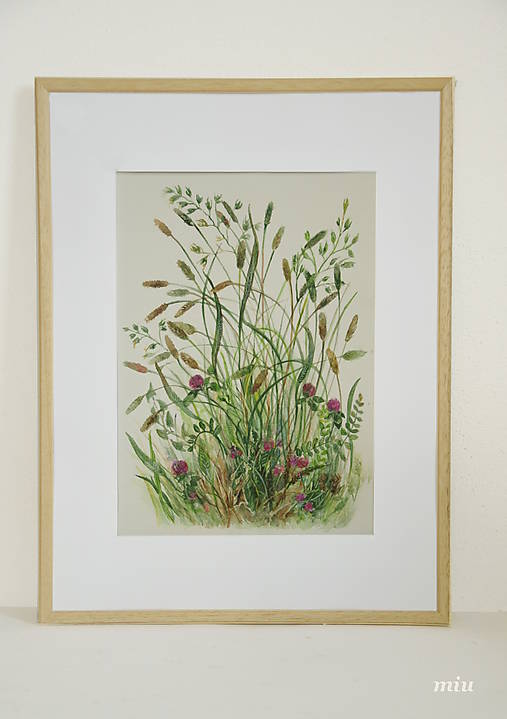 Obrazy - Obraz "V lúke II."  (29,7cm x 21cm) - 13250427_