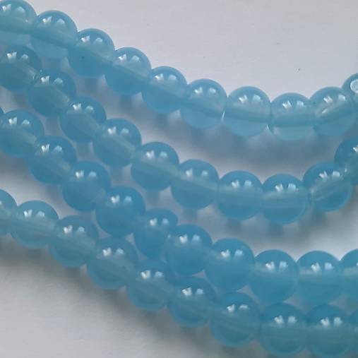 Skl.korálky Candy Jade Beads™-6mm-sv.modrá-20ks