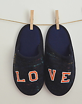 Ponožky, pančuchy, obuv - Papuče- Love - 13252695_