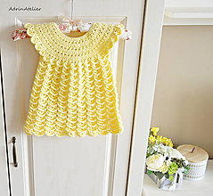 Detské oblečenie - šatočky pre dievčatko (žlté) - 13251364_