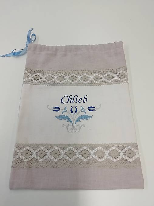 Úžitkový textil - Vrecko na chlieb - ľanové - 13250991_