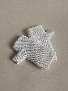 Rukavice - Dámske bezprstové rukavice / viac farieb (Biela) - 13258210_