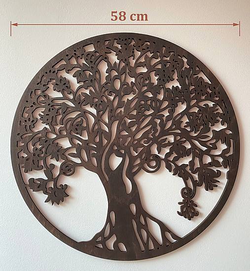 Strom plný radosti - 58 cm (odtieň palisander)