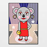 Grafika - Módna koala luxusná Alžbeta - 13259389_