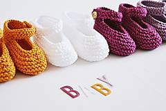 Detské topánky - Bavlnené balerínky pre bábätko - 13261852_