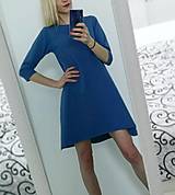 Šaty - Maľované šaty KALANCHOE modré - 13261157_