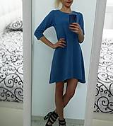 Šaty - Maľované šaty KALANCHOE modré - 13261158_