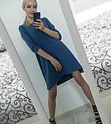 Šaty - Maľované šaty KALANCHOE modré - 13261159_