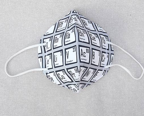 Rúška - Návlek na respirátor FFP2/KN95 (kolekcia Chemik3) - 13259725_