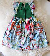 Detské oblečenie - Dievčenské šaty s háčkovaným živôtikom (Dália) - 13262342_