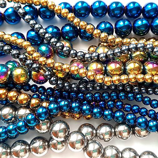 Sklenené korálky Bubble Beads AB™