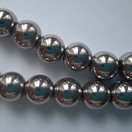 Sklenené korálky Bubble Beads AB™  (10mm-strieborná-1ks)