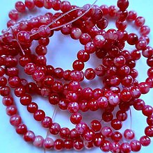 Korálky - Candy Jade Beads™-4mm-30ks (krakl cherry) - 13267175_