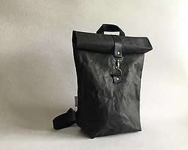 Pánske tašky - SnapPap- Roll top  "Black" - 13263343_