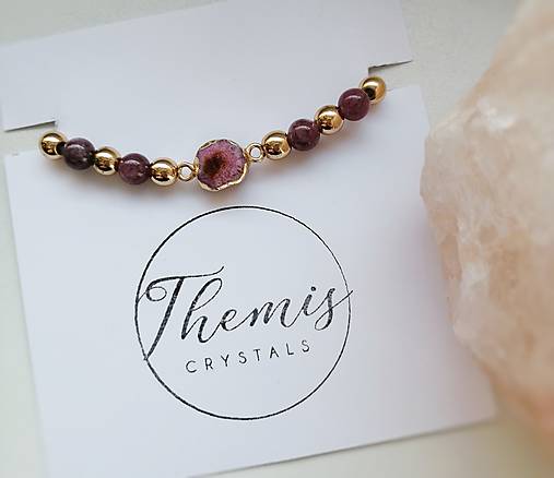 Náramky - Náramok Achát Indický + drúzička - 13264437_