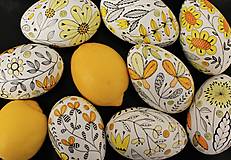 Dekorácie - Husacie vajíčka / lúčne kvety /farba na želanie - 13265625_