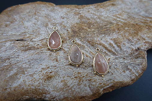 Komponenty - Slnečný kameň pr. slza 22x13x5 - 13268712_