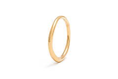 Prstene - Minimalistický snubní prsten ze zlata Alex - 13269452_